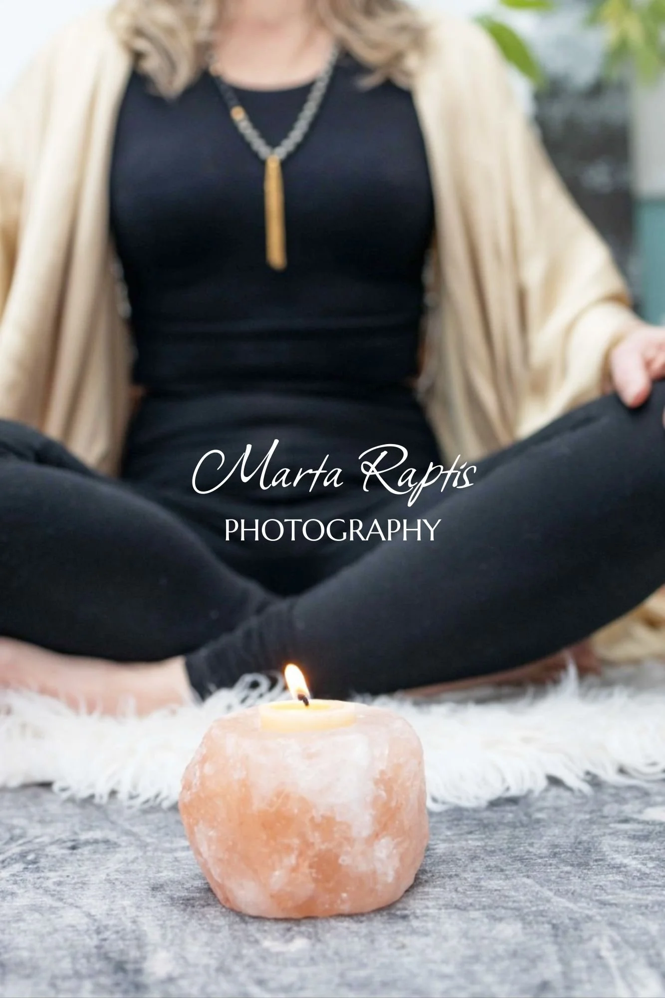 Light-filled, feminine wellness stock photo for slow living and lifestyle brands