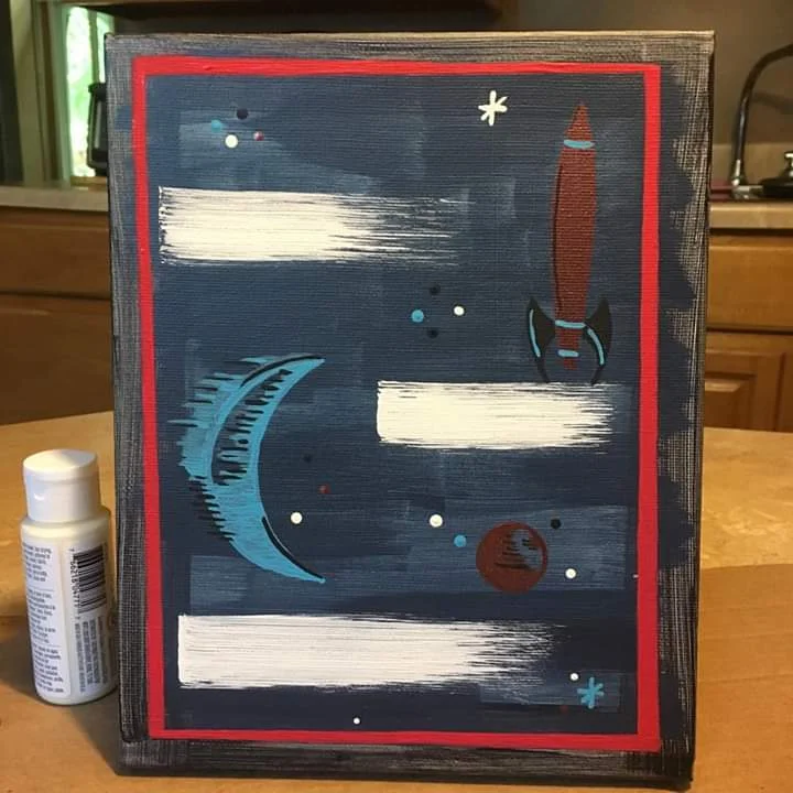 No name. Acrylic on canvas