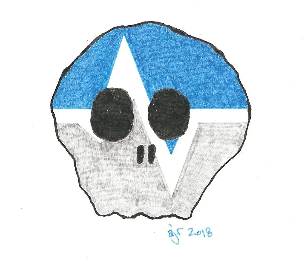 Logo idea, (draft). Pen and ink