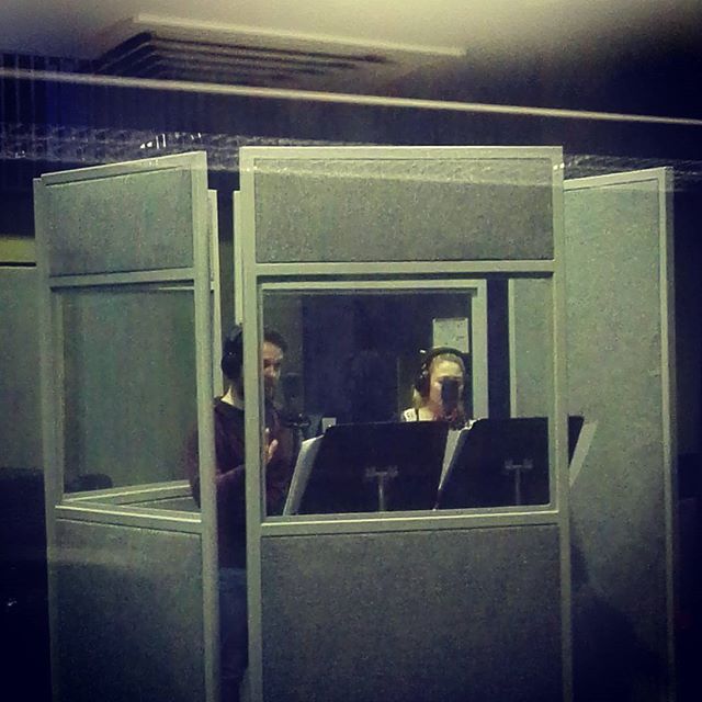 Actors in the booth #lucydpodcast #audiodrama #recordingstudio