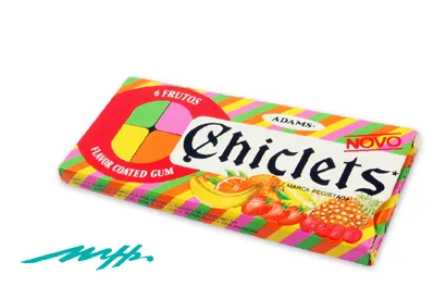 First Chiclets package created in Portugal in a contest won by the founder of Grupo MHS.
