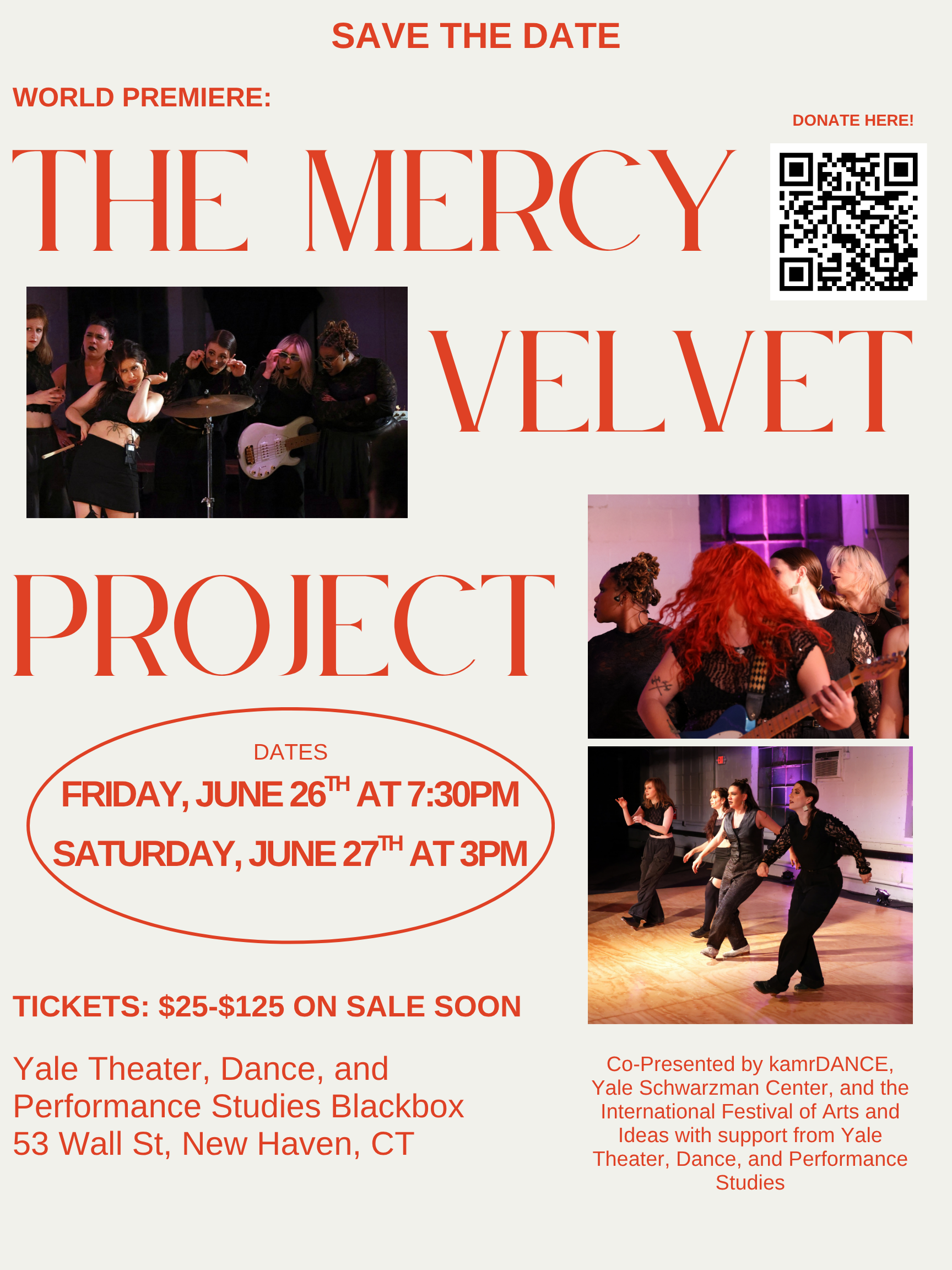 WORLD PREMIERE: THE MERCY VELVET PROJECT