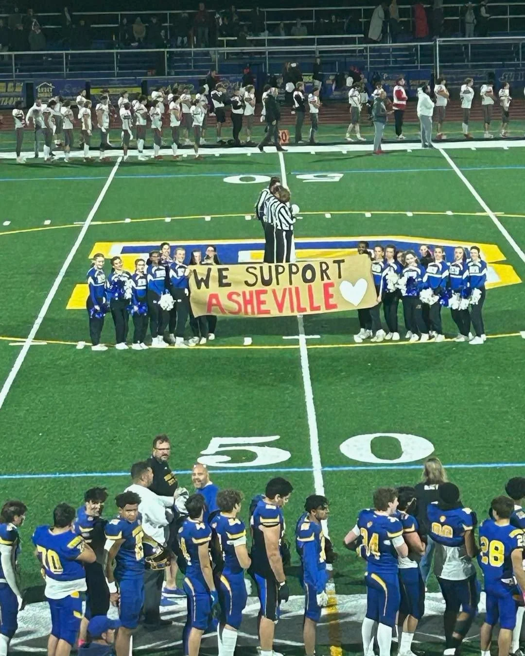 Last year two rival schools in Connecticut, Brookfield and Bethel High, set competition aside to rally behind Asheville High and SILSA after Hurricane Helene. ❤️ With our schools serving as resource hubs and helicopter landing pads, we weren&rsquo;t 