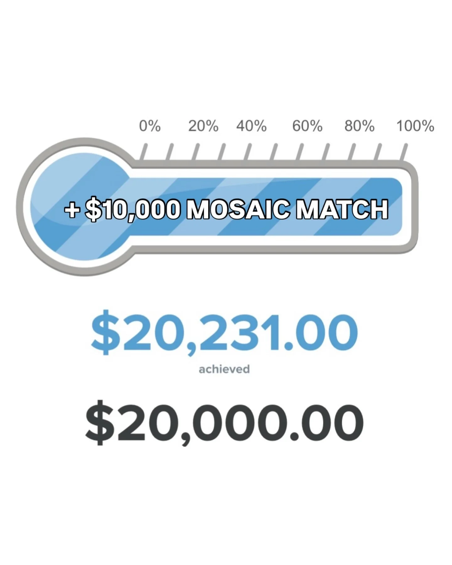 Because of your generosity and our generous $10,000 match from @mosaicrealtyavl, we are thrilled to share that we surpassed our goal and raised a total of $30,231.00 (and counting!) to support our DREAM Team mentors. Thank you for your commitment to 