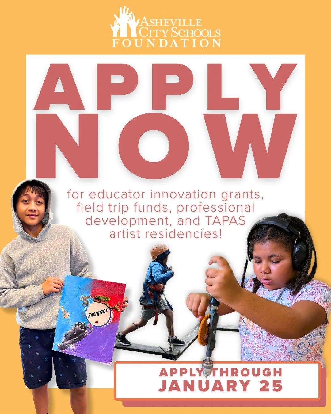 🚨 NOW OPEN: Spring 2026 Grant Portal ! 🚨

The application portal for ACSF&rsquo;s Educator Innovation Grants, Professional Development Funds, ACS Explores Field Trip Funds, and TAPAS is officially OPEN FOR SPRING! We&rsquo;re proud to continue inve