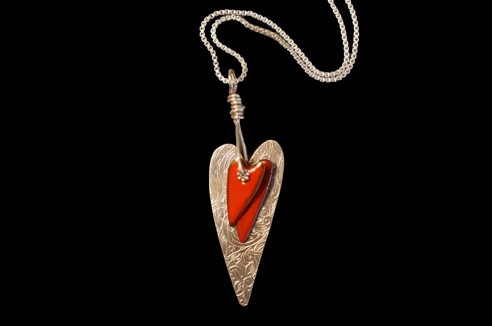 Sterling and Enamel Necklace