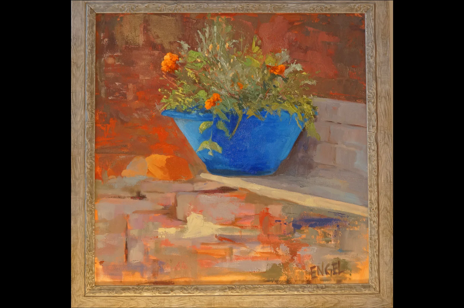 Bowl and Flowers Painting