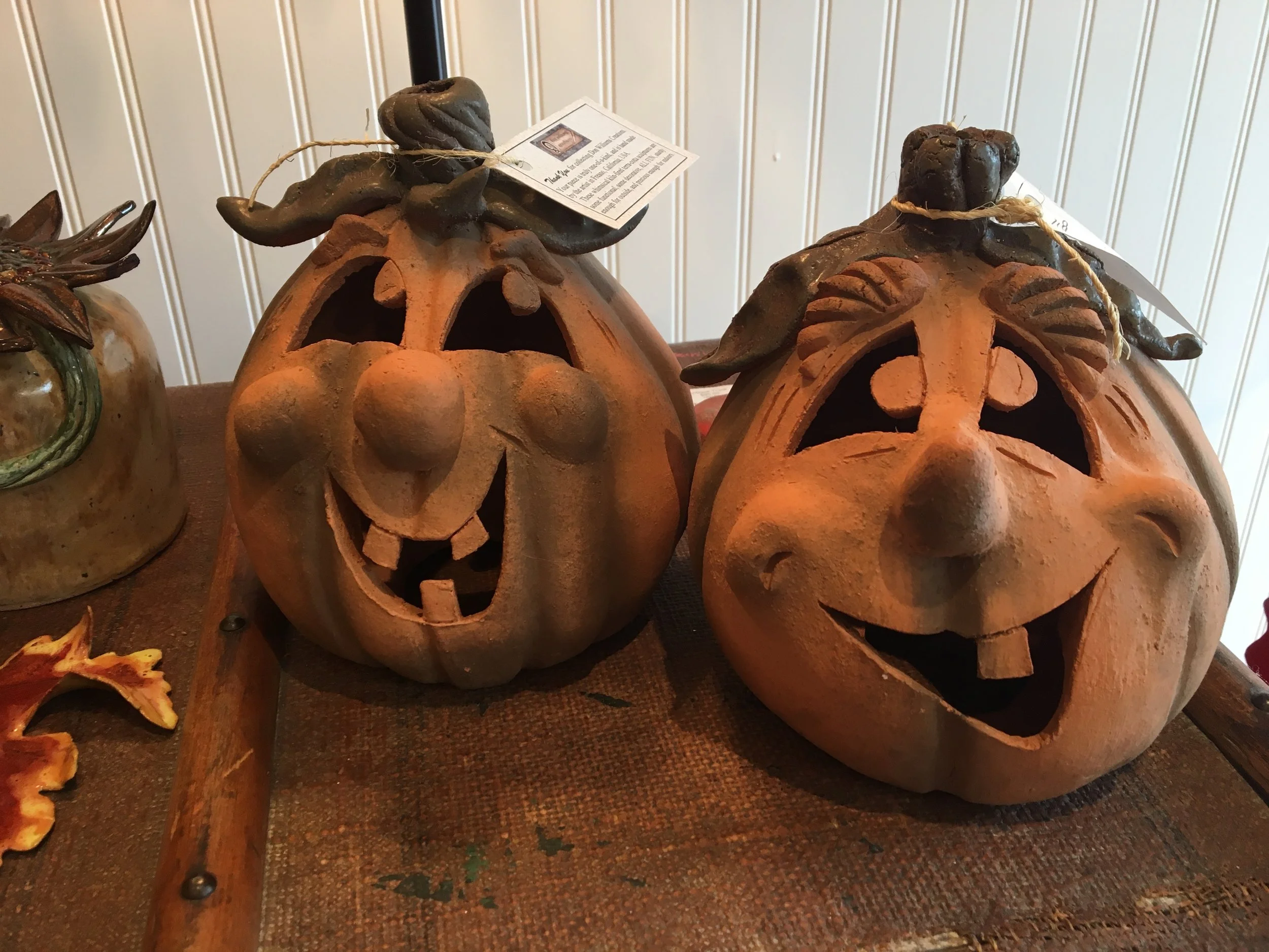 Whimsical Terra-Cotta Pumpkins