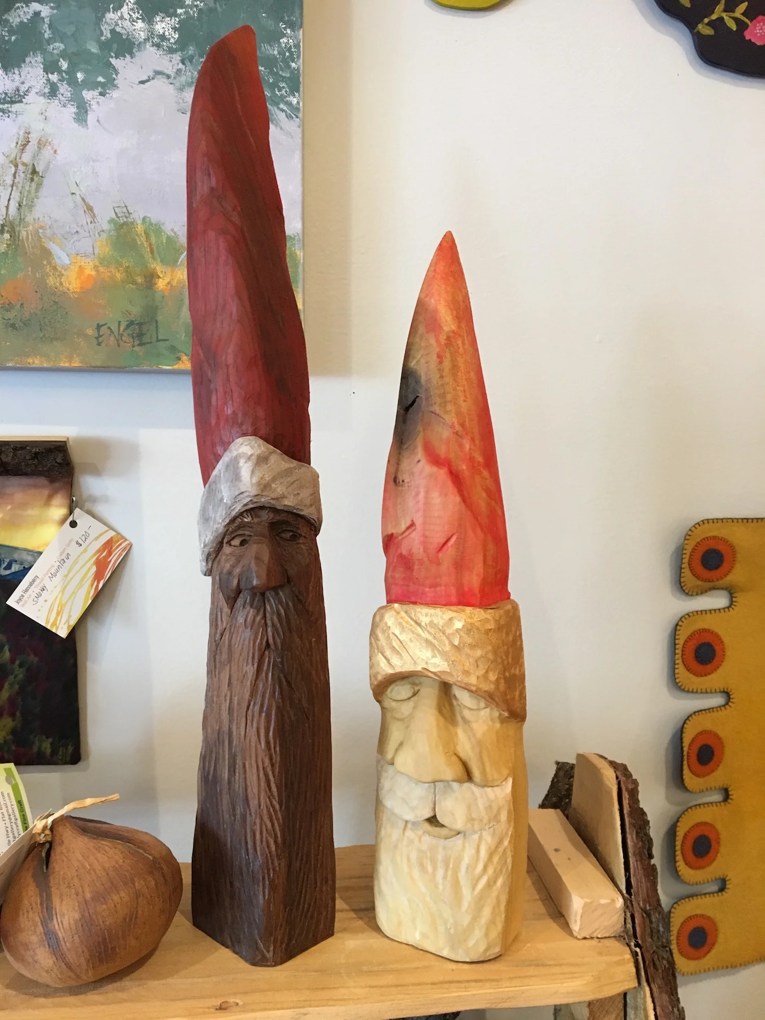 Wooden Santas