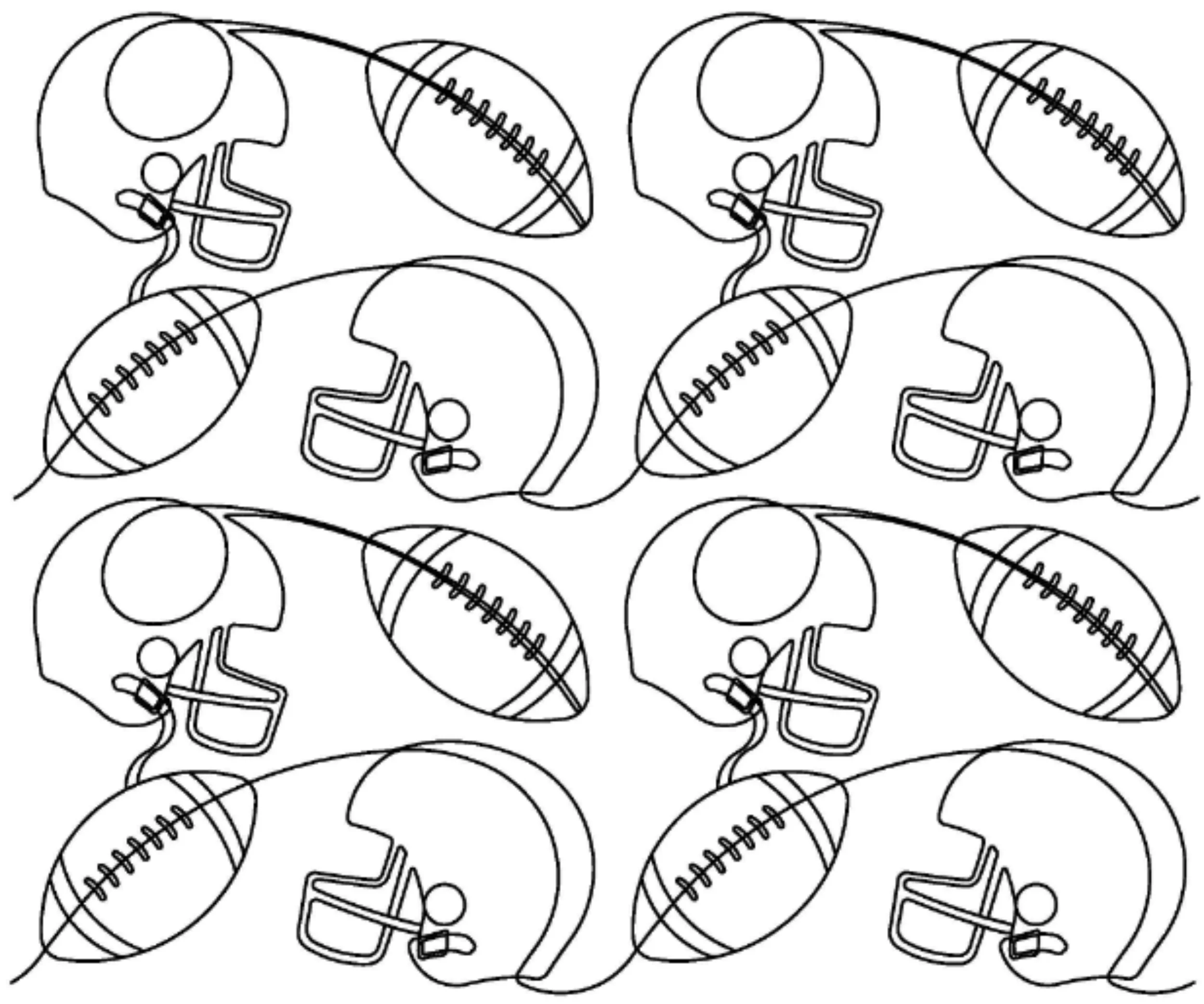 Football and Helmets