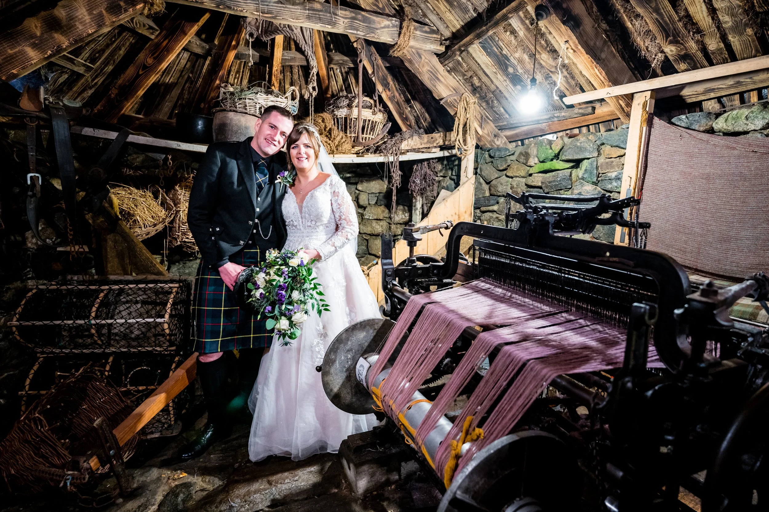 Janette and Kenny's Isle of Lewis Wedding Photos at Lews Castle
