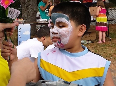   Face painting frees the imagination  