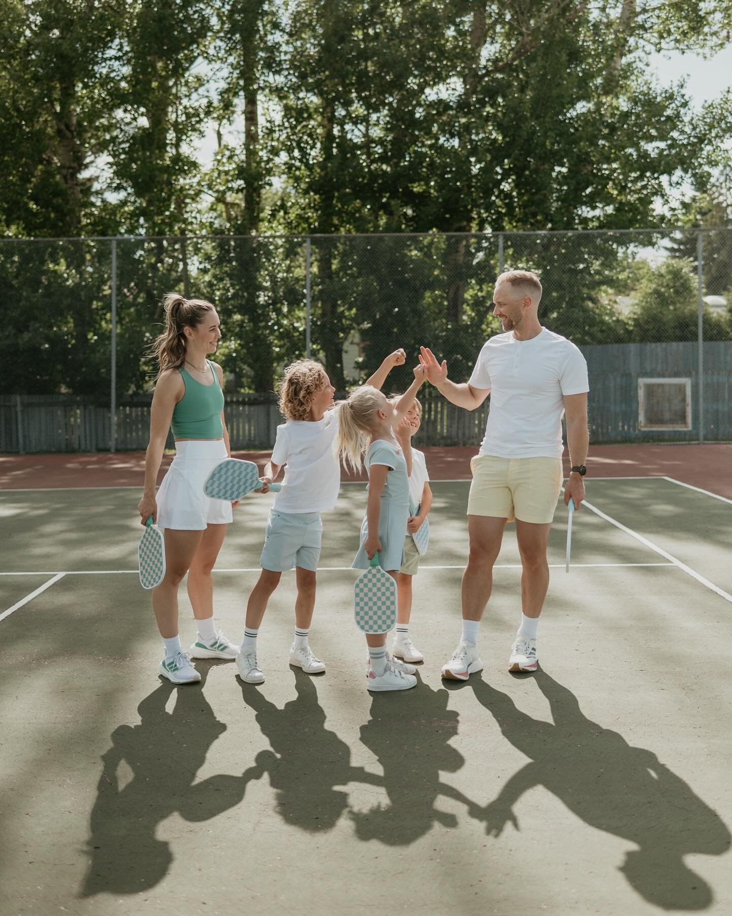 Somebody pinch me! I finally get to share these images! At the beginning of this year I shared with y&rsquo;all my &ldquo;2025 wishlist sessions&rdquo; and this was one of them, a family pickleball session! Dreaming this idea up is one thing but seei