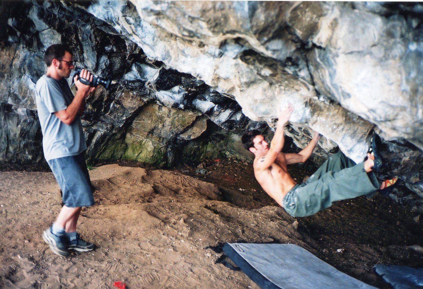 Ben Pritchard filming 'Stick It' 2001 Photo Rich Heap