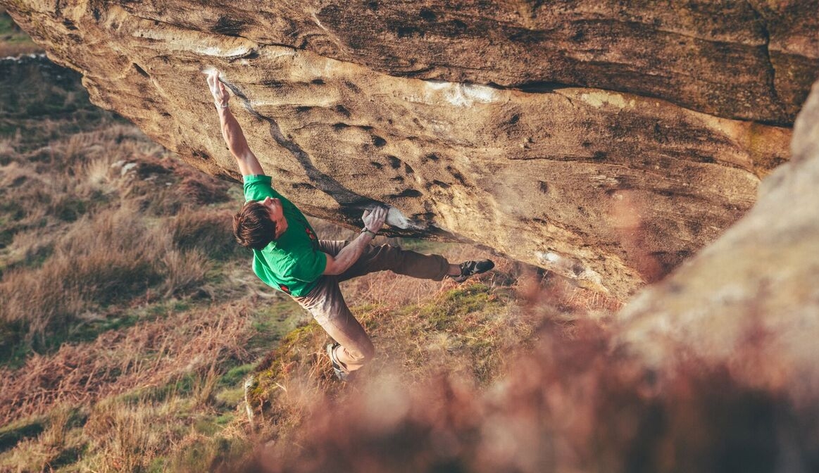 Dan Turner on Bloodsport V13 Photo: Rowan Spear-Bulmer