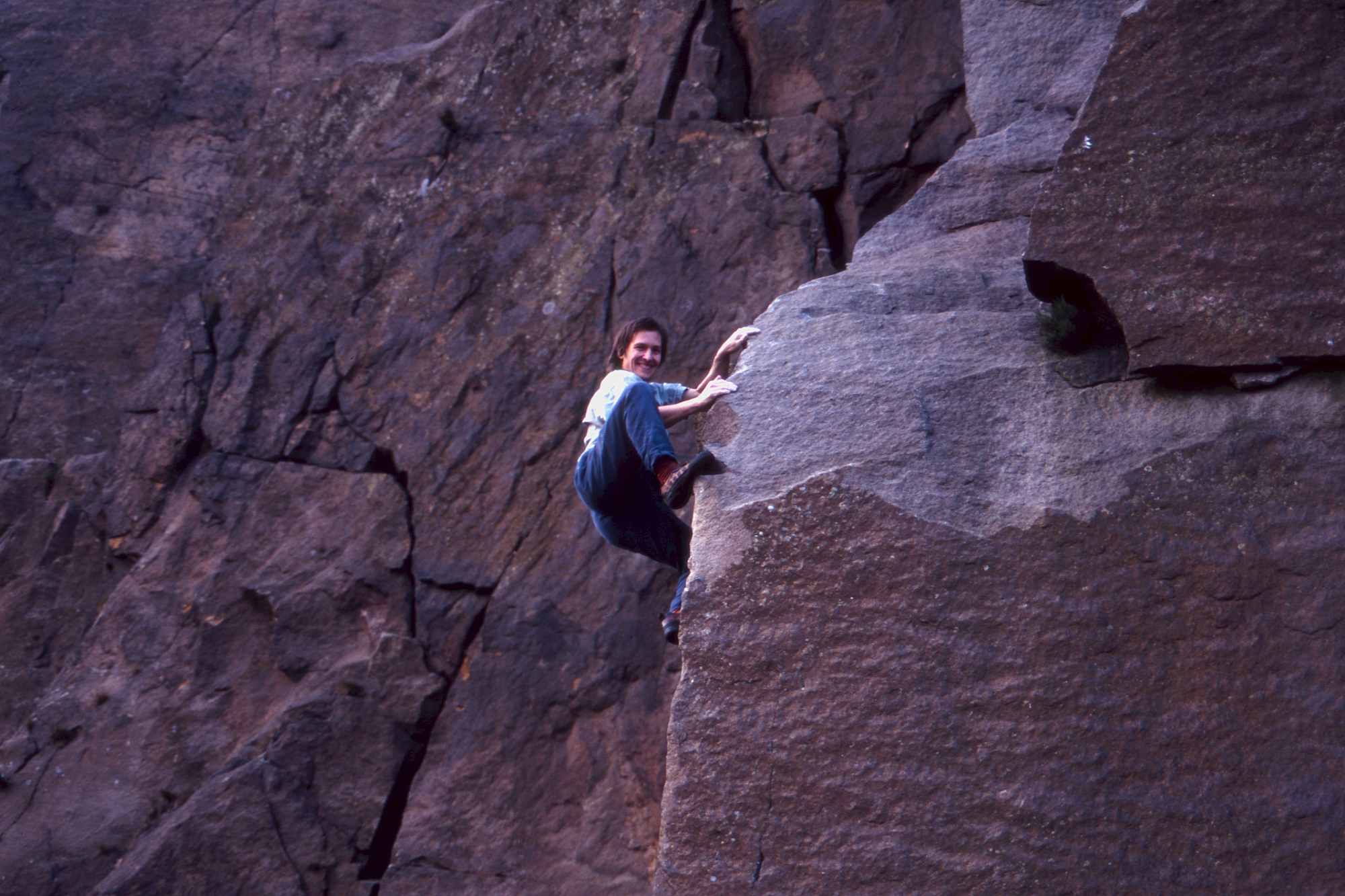 Johnny Dawes at Millstone Edge. Photo: Rich Heap