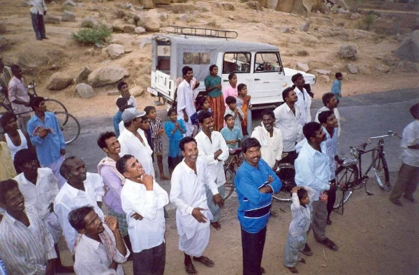 Reactions to 'climbing' in Hampi, circa 2000-01