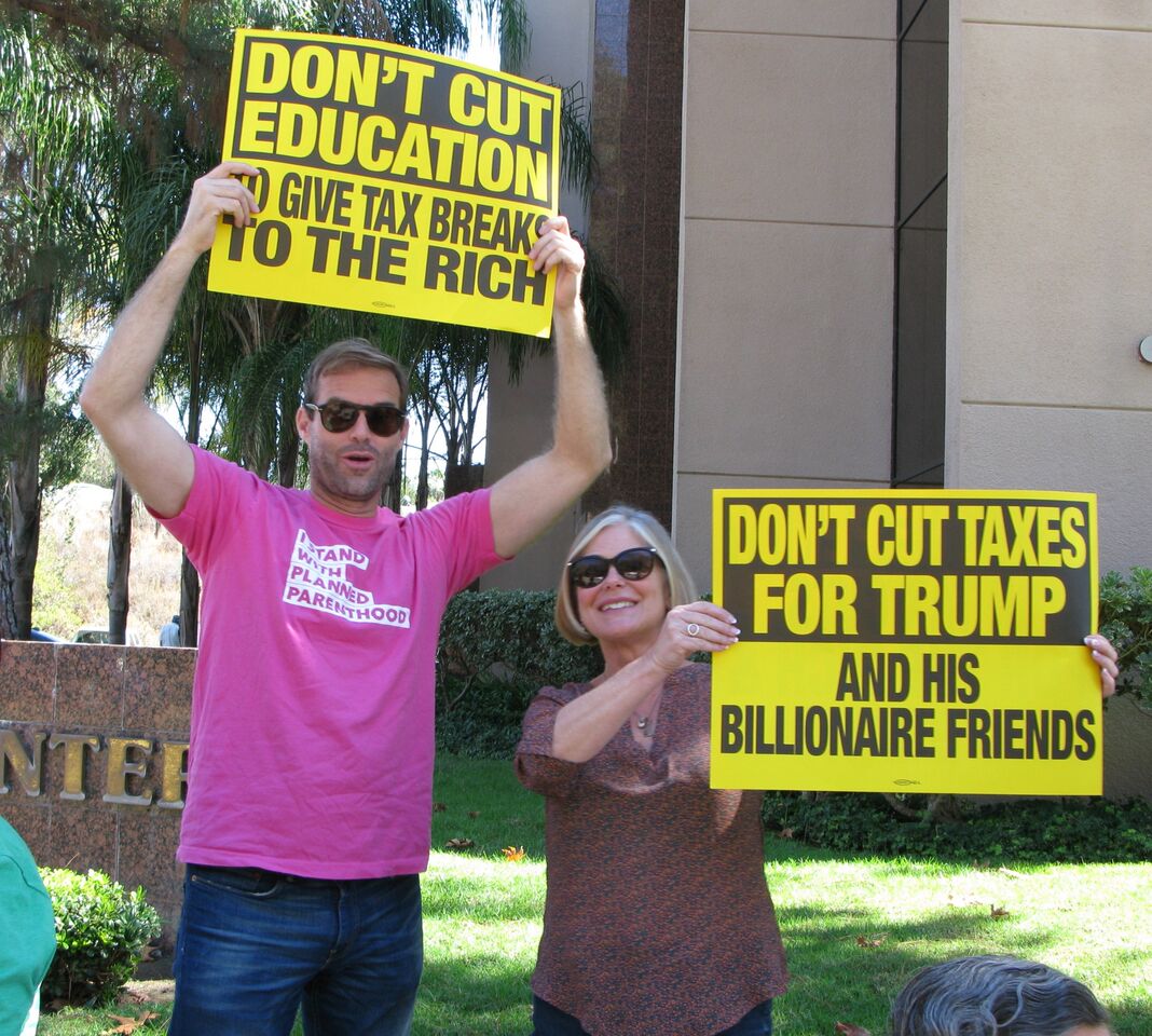 Rapid Response Rally - No Cuts to Medicare/Medicaid - Vista - October 5, 2017