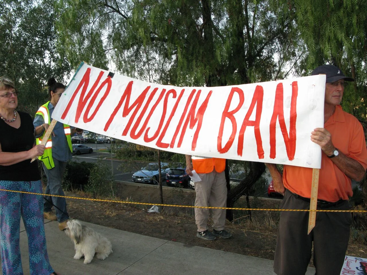 No Muslim Ban Rally - NC Fair Mall, Escondido - October 18, 2017
