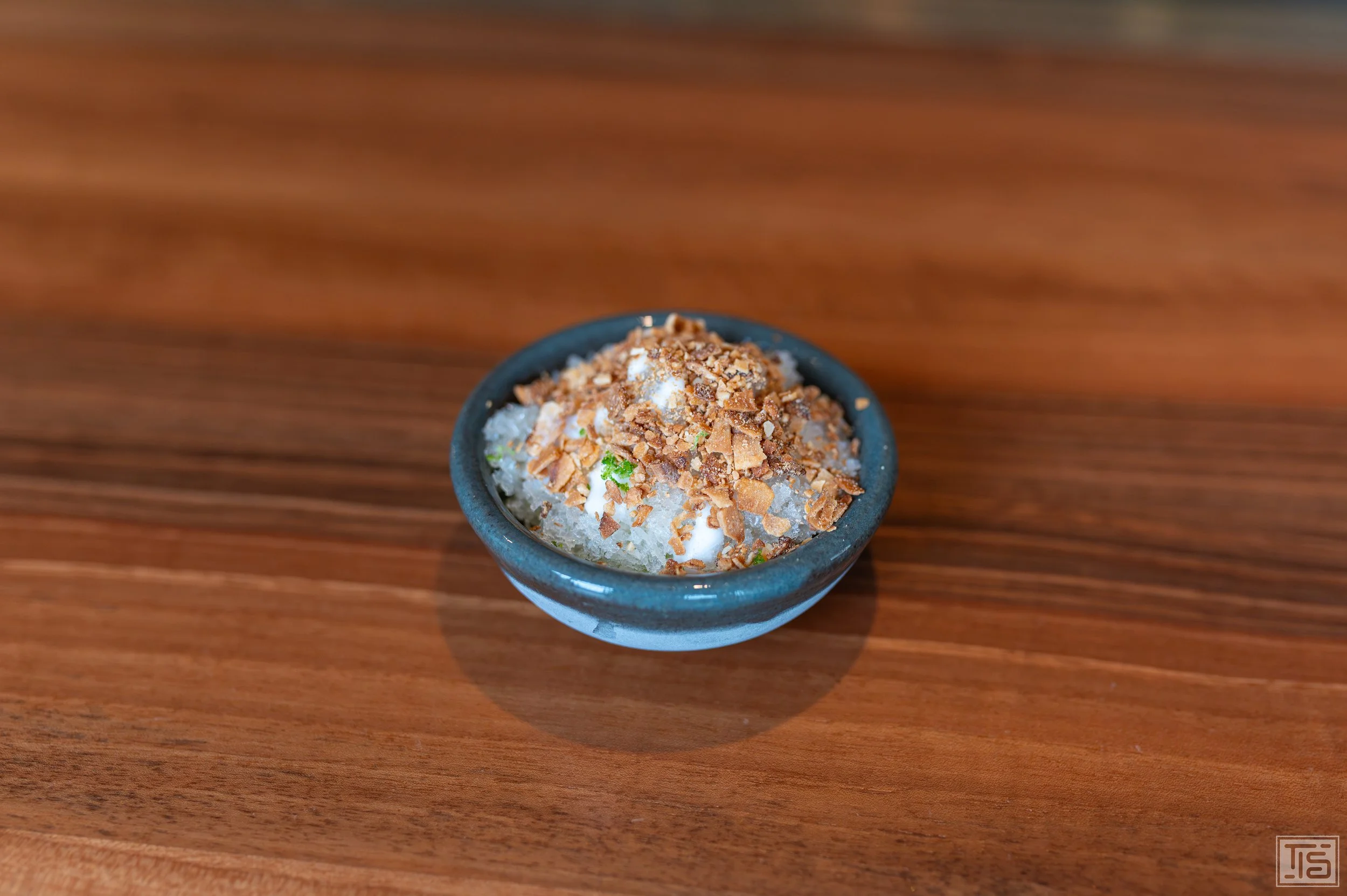 Kakigori-Eis mit Thai-Curry und Kokosnuss, The Counter Zürich