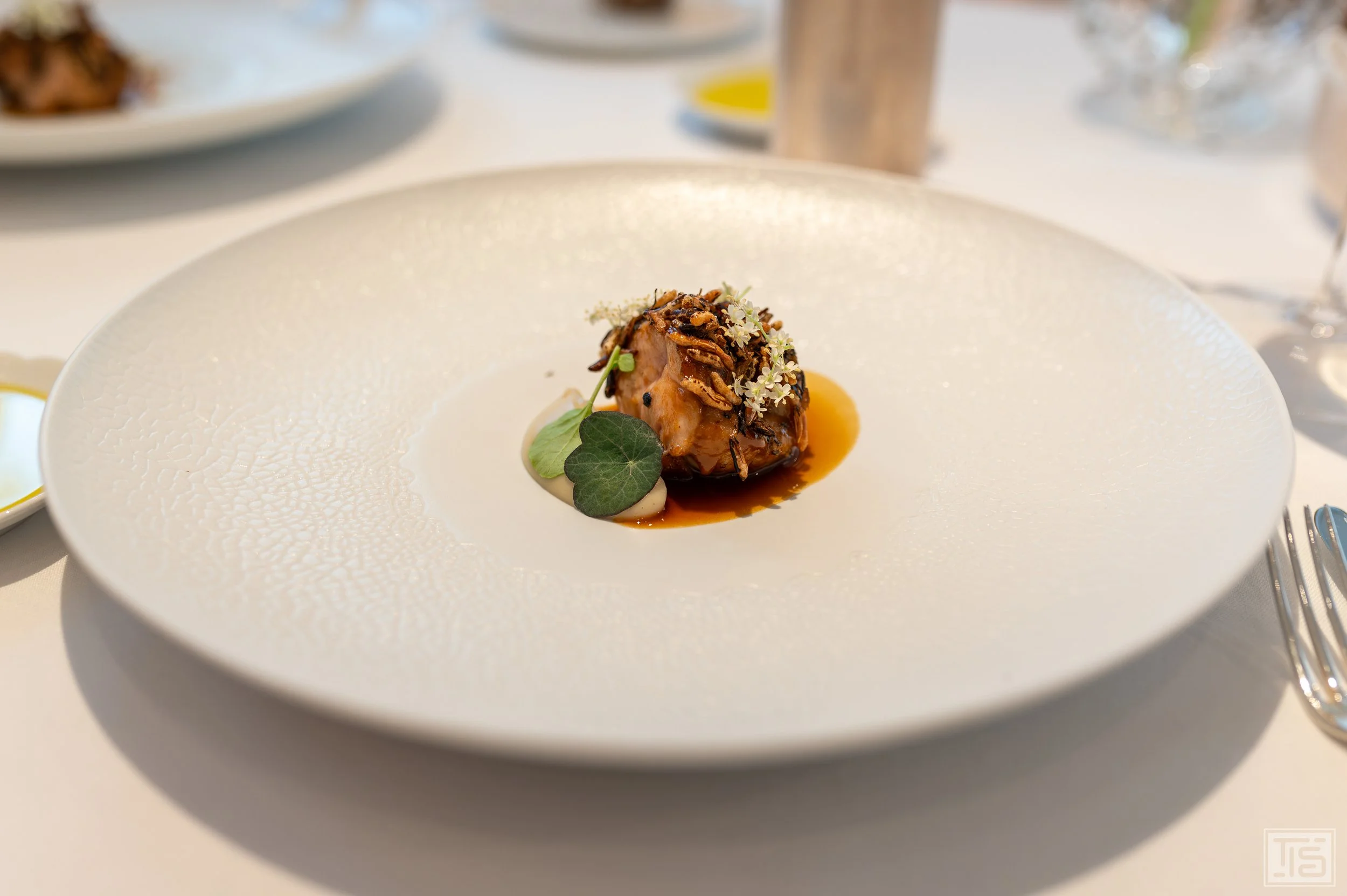 Kalbsbries BBQ von Dario Moresco im Restaurant Orsini in Zuerich