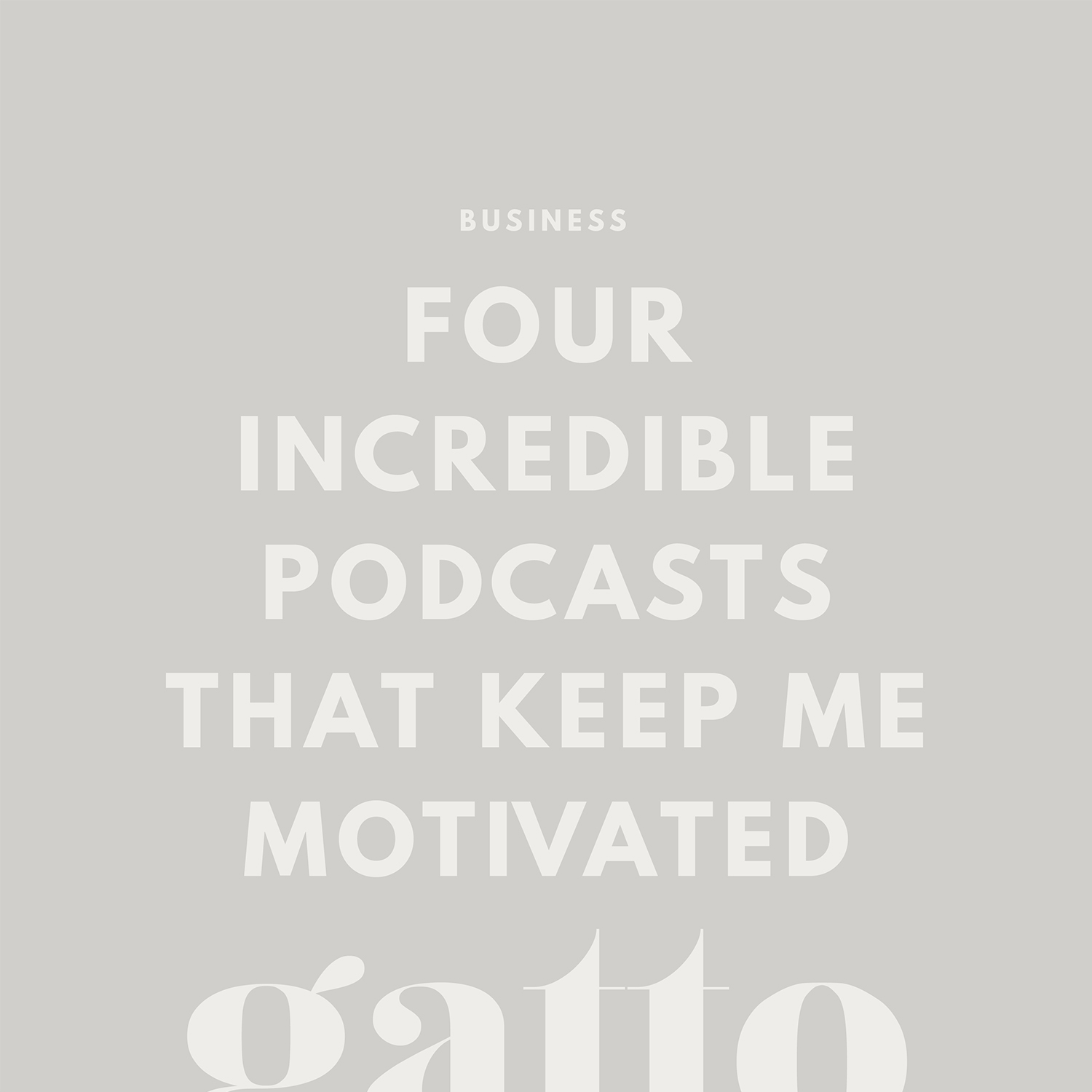 Inspirational Podcasts | Business Advice | Creative Biz | Girl Boss Podcast