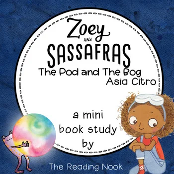 This mini book study includes: Zoey and Sassafras title page for students, character notes – 5 main/minor characters, chapter summaries and response – one for each chapter, vocabulary Look Up page for words of choice, and 4 Writing activities. (1, 2, 3, 4). Click here to get this FREE resource from The Reading Nook.