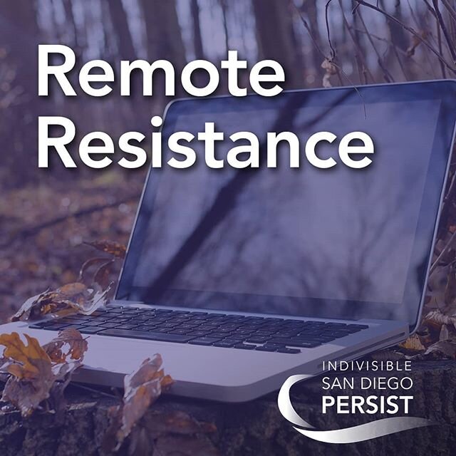 Our reality has changed drastically in the last few days &amp; weeks. Our #Resistance is adapting, too.

We will NOT be holding in-person #Indivisible meetings until it is safe to do so, but that means it's even more important to stay connected &amp;