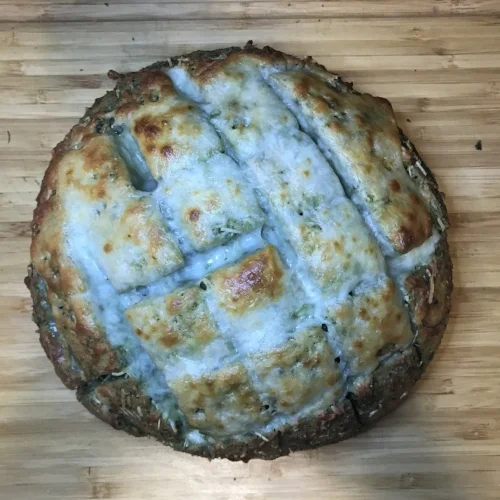 I like to serve this with a side of marinara sauce but it is just as great plain!! If you decide to make this delicious snack, share your pictures on Instagram and tag me @sadiehill and use #sweetxsavorywithsadie for a feature!!