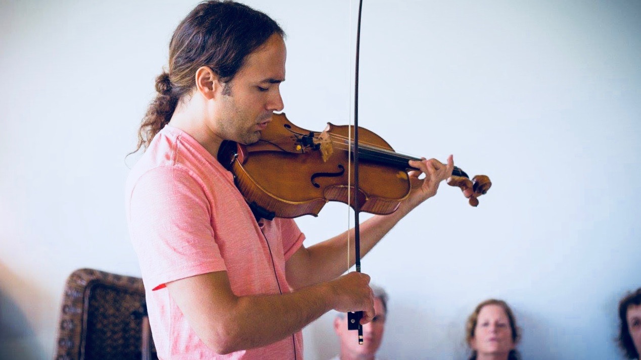 Performing on viola. iPark Foundation , East Haddam.