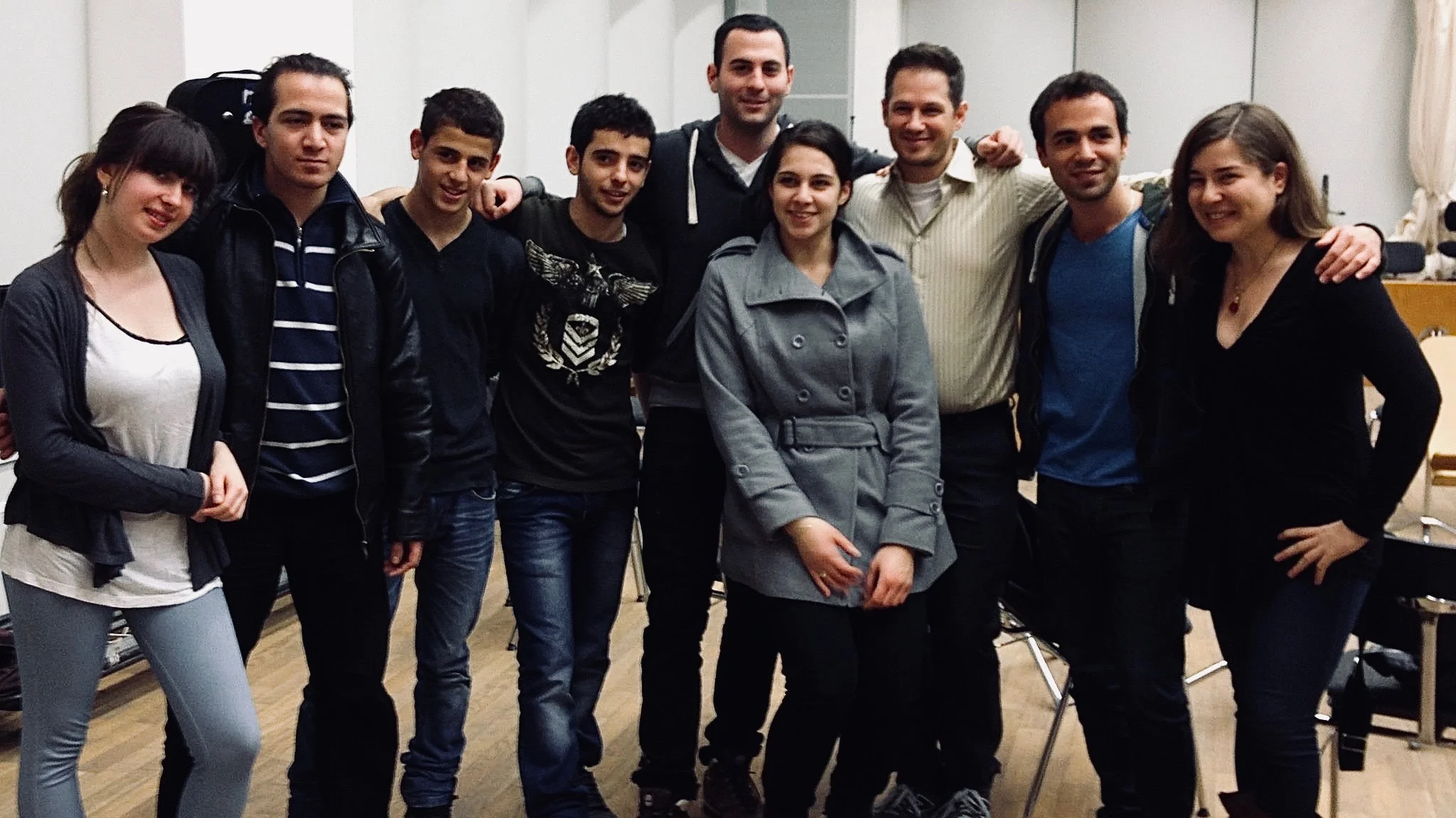 With Alisa Weilerstein, Ori Kam, and members of the East-West Divan Orchestra. Staatskapelle, Berlin.