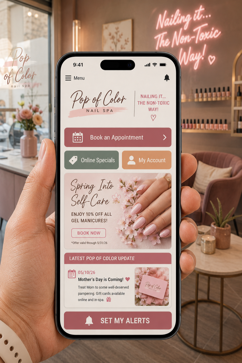 Progressive App Marketing gives busy salons and spas a modern, personalized way to connect — without email spam, SMS compliance headaches, or expensive native apps.