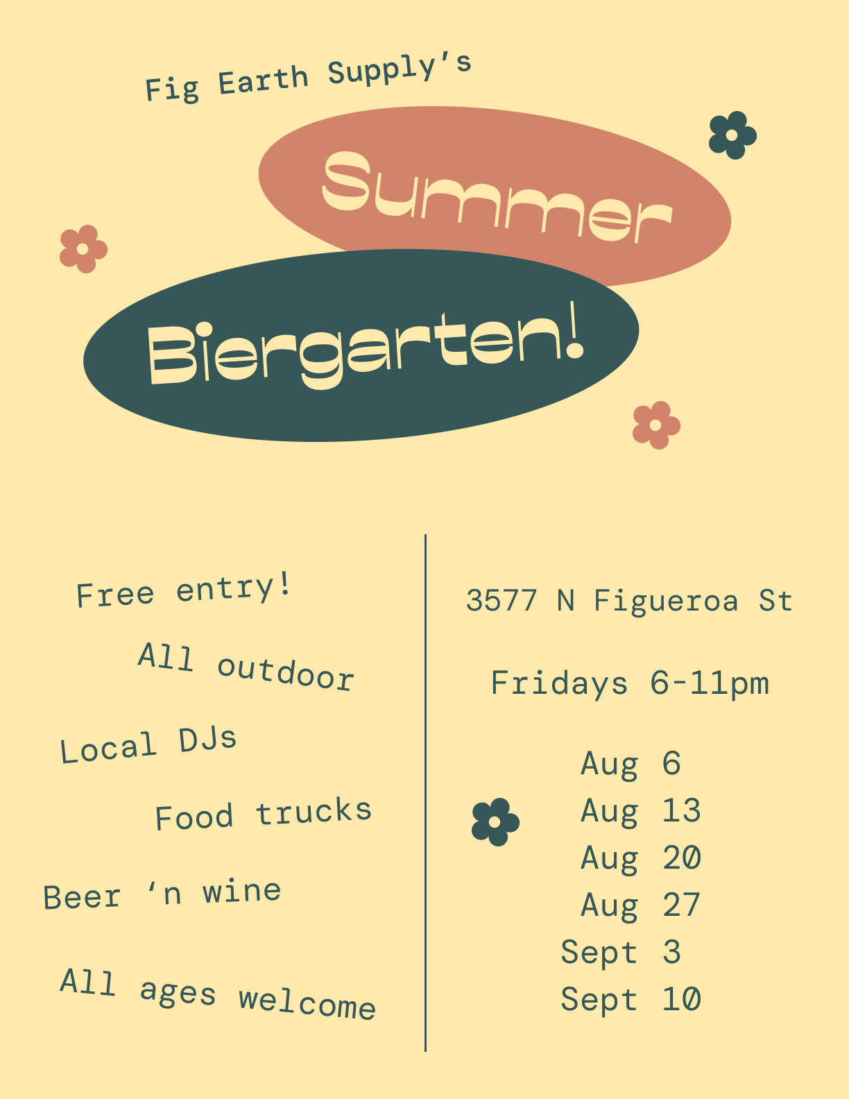 BIERGARTEN FRIDAYS!