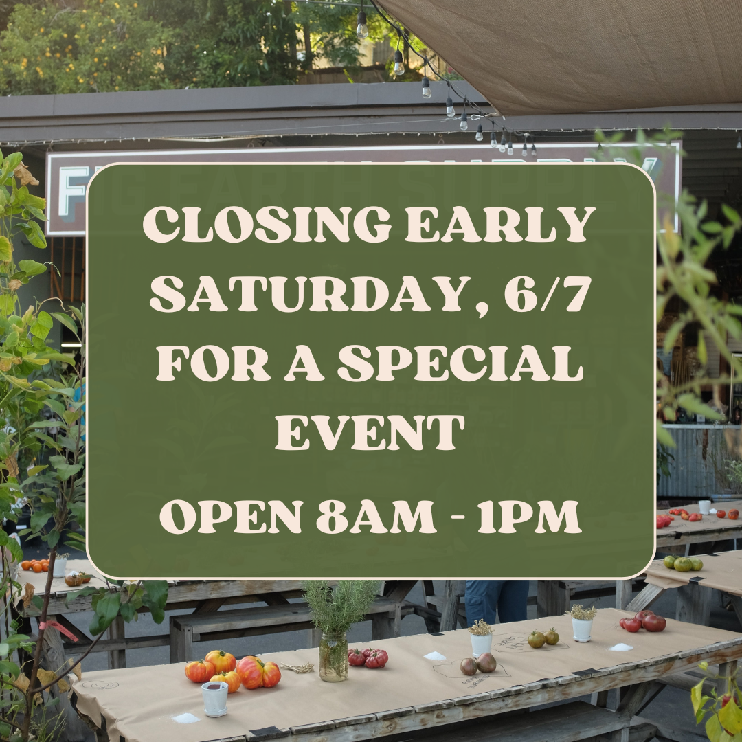 Closing Early - Special Event