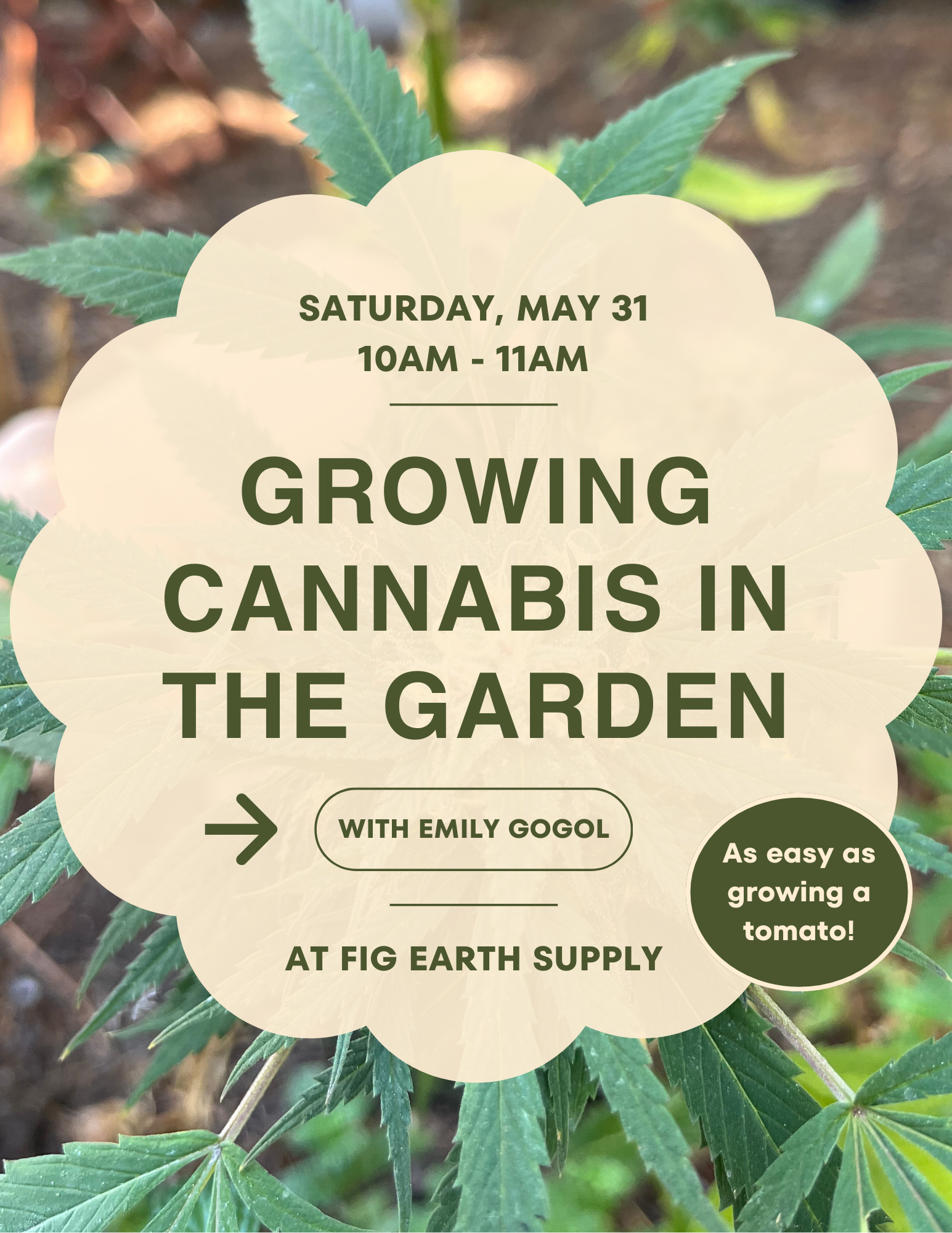 Fig Earth Supply UPCOMING CLASSES Fig earth supply upcoming classes