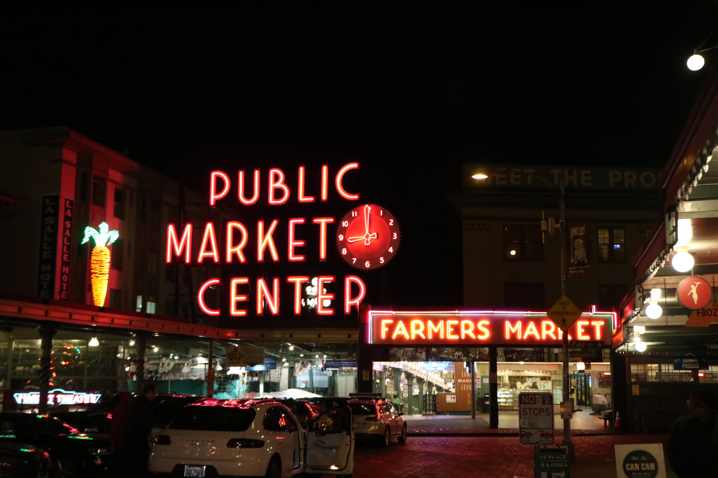 Pike Place Public Market and Gum Wall in Seattle, Washington