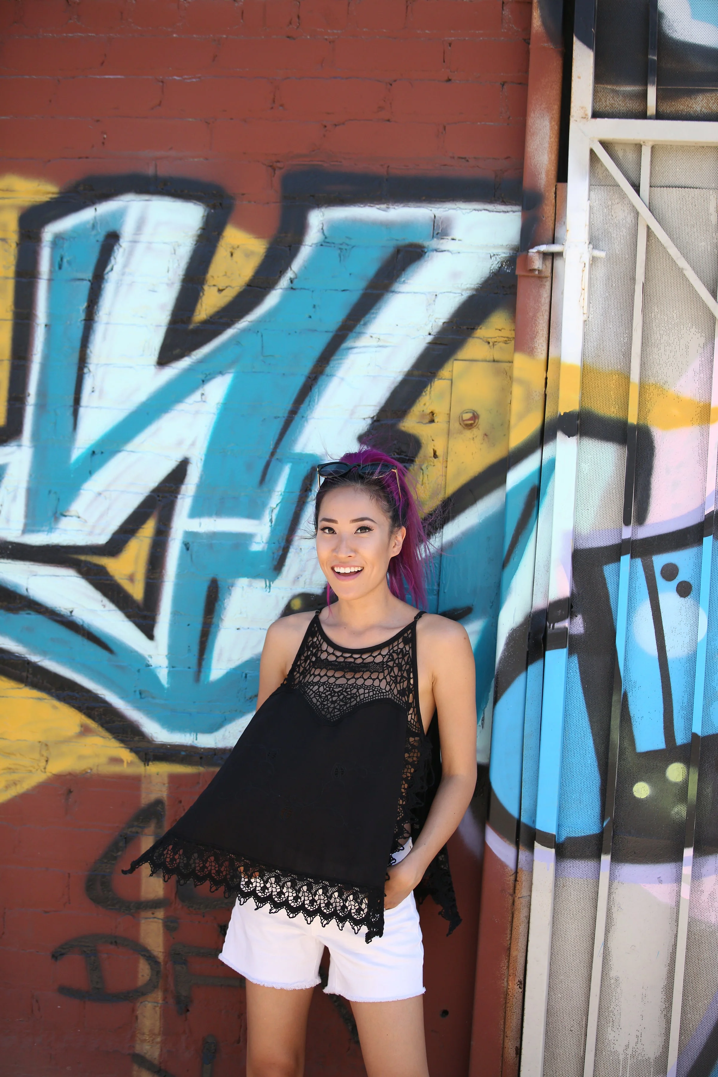 Black Tank and White Denim Summer Outfit - Part 4