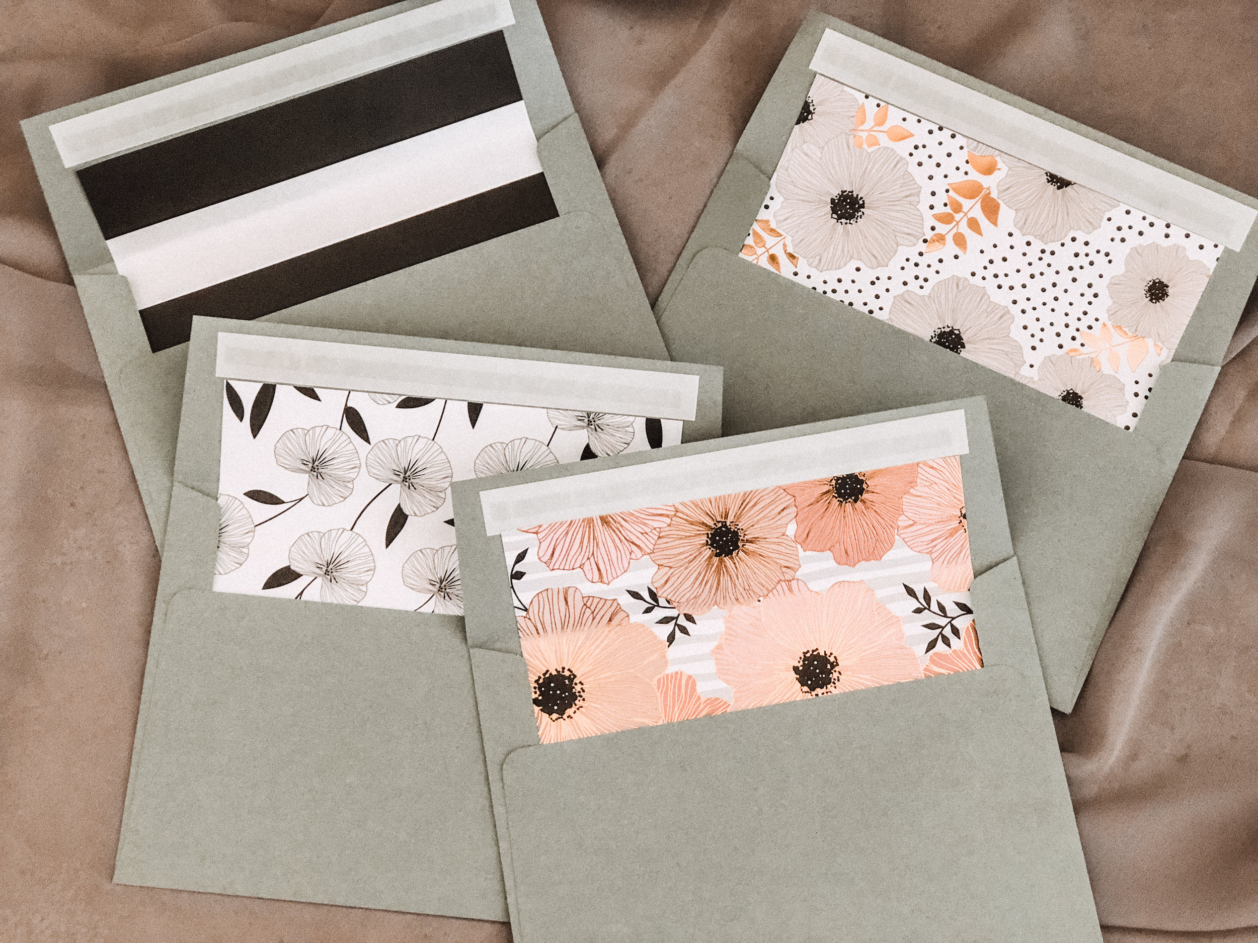 DIY Enveloper Liners for A7 Square Flap Envelopes — AMANDA N HAMMOND