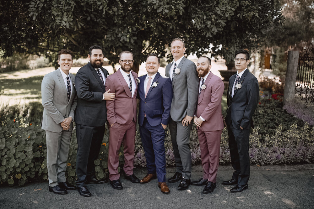 Mix And Match Groomsmen Suits With The Black Tux Suit Rental — Amanda N  Hammond