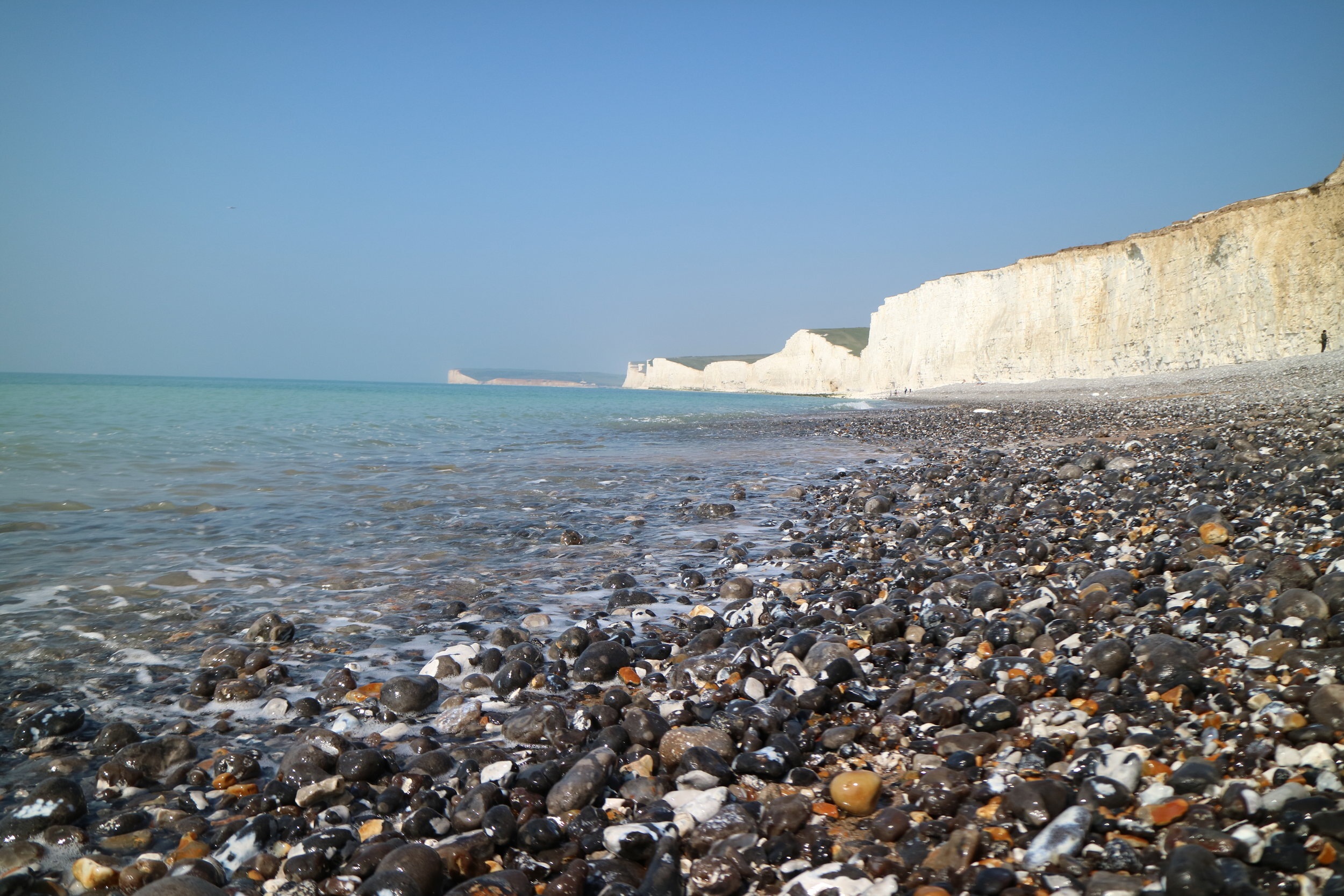 Birling Gap and the Seven Sisters Cliffs in England, UK