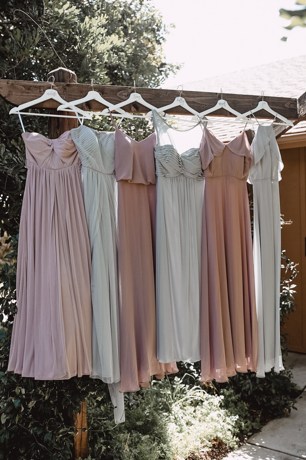 Hammond Wedding Bridesmaid Dresses Hanging Vertical - Faye Gedik