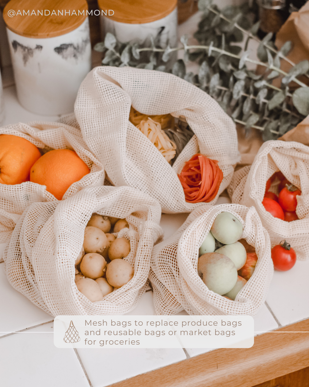 Mesh Produce Bags - Amanda N Hammond