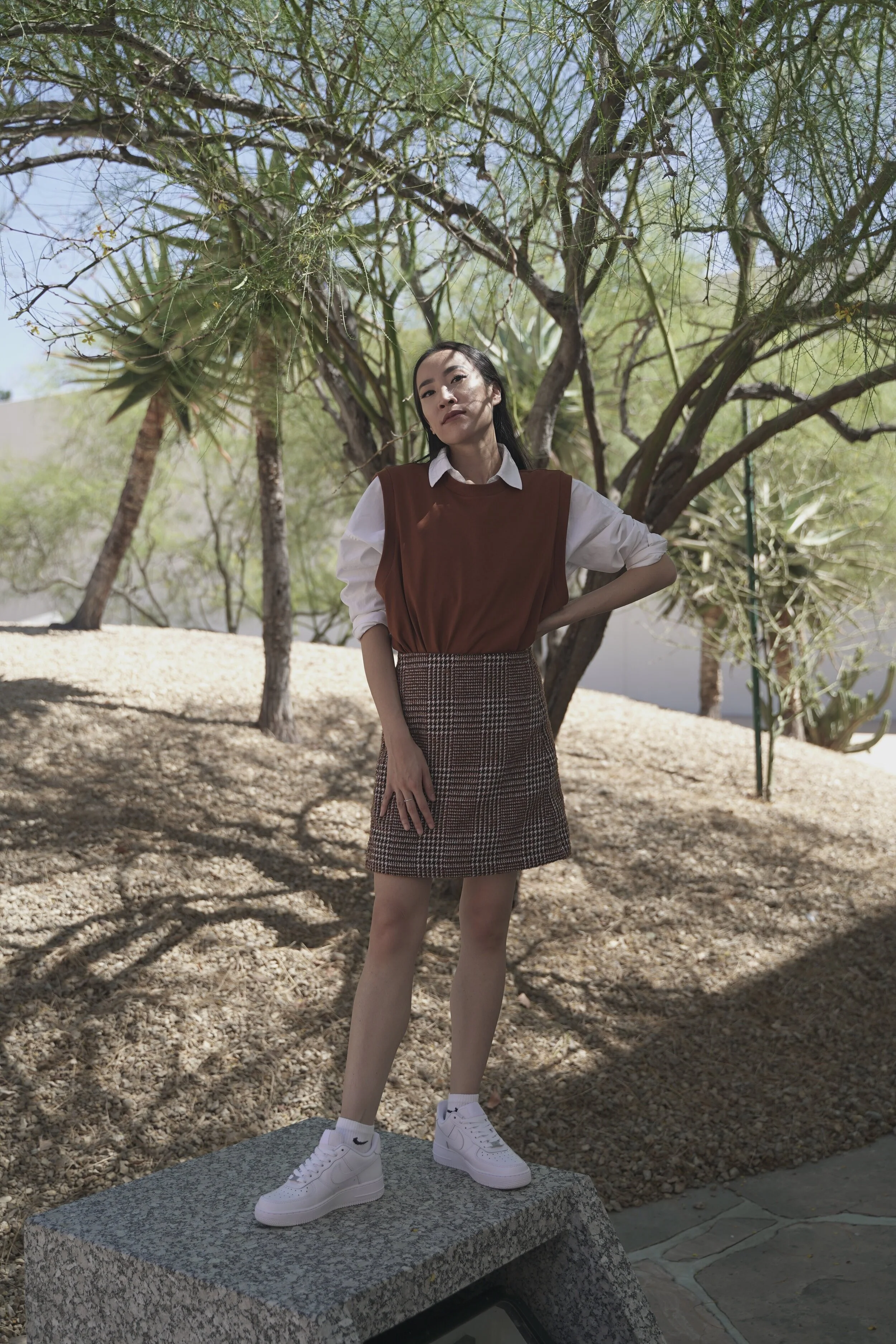 Wearing Tweed Plaid for Fall 