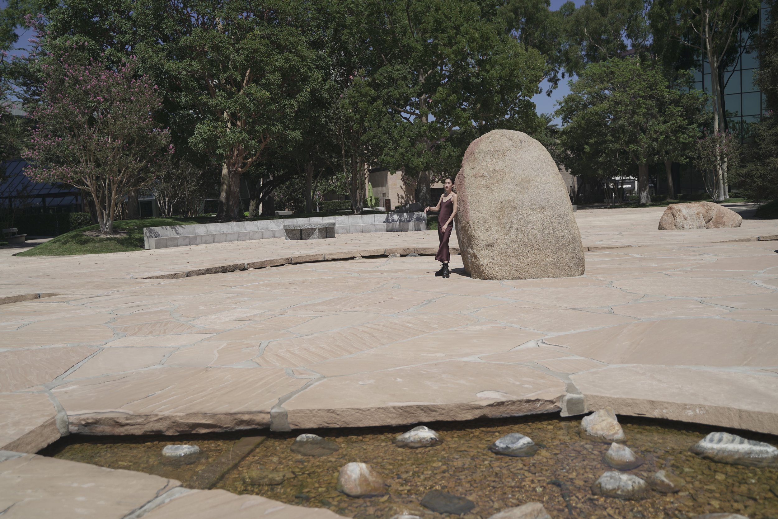 Stone and Slip Dress Sculpture Garden - Amanda N Hammond.JPG