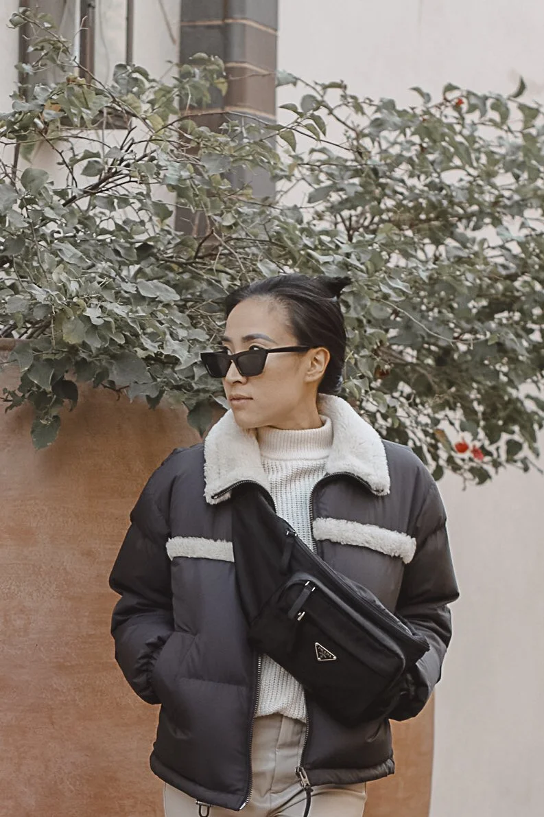 Street Style Prada Nylon Belt Bag Women's How To Wear A Fanny