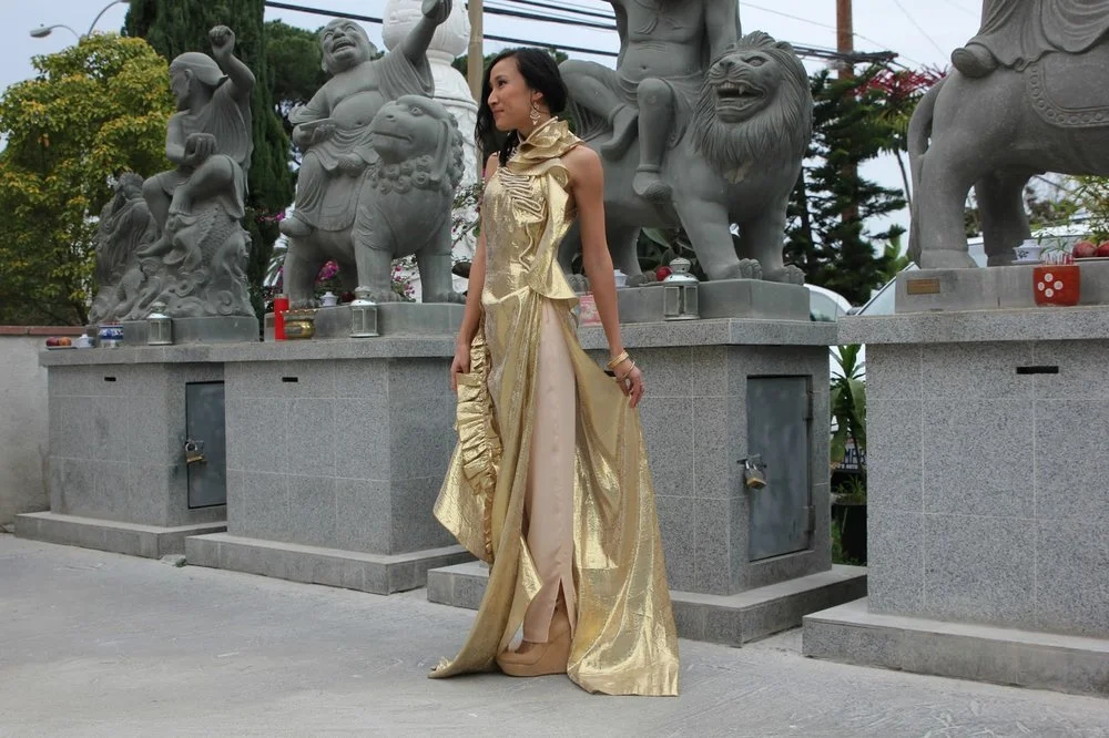 Fashion | Glamourous Gold Ao Dai for Tet - Lunar New Year