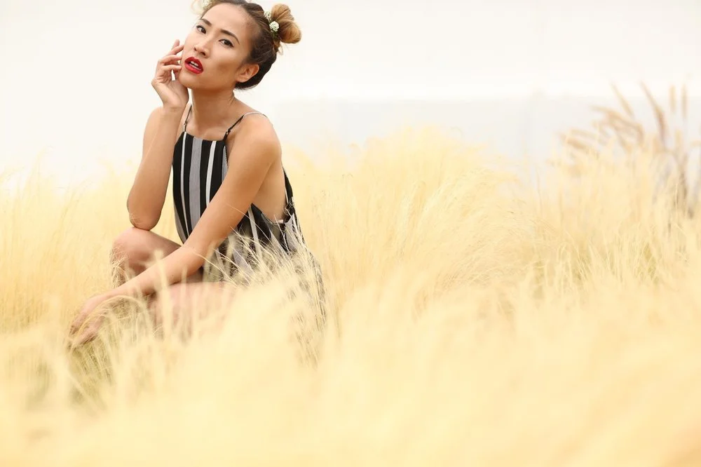 Striped Maxi Dress from Summer to Fall Style