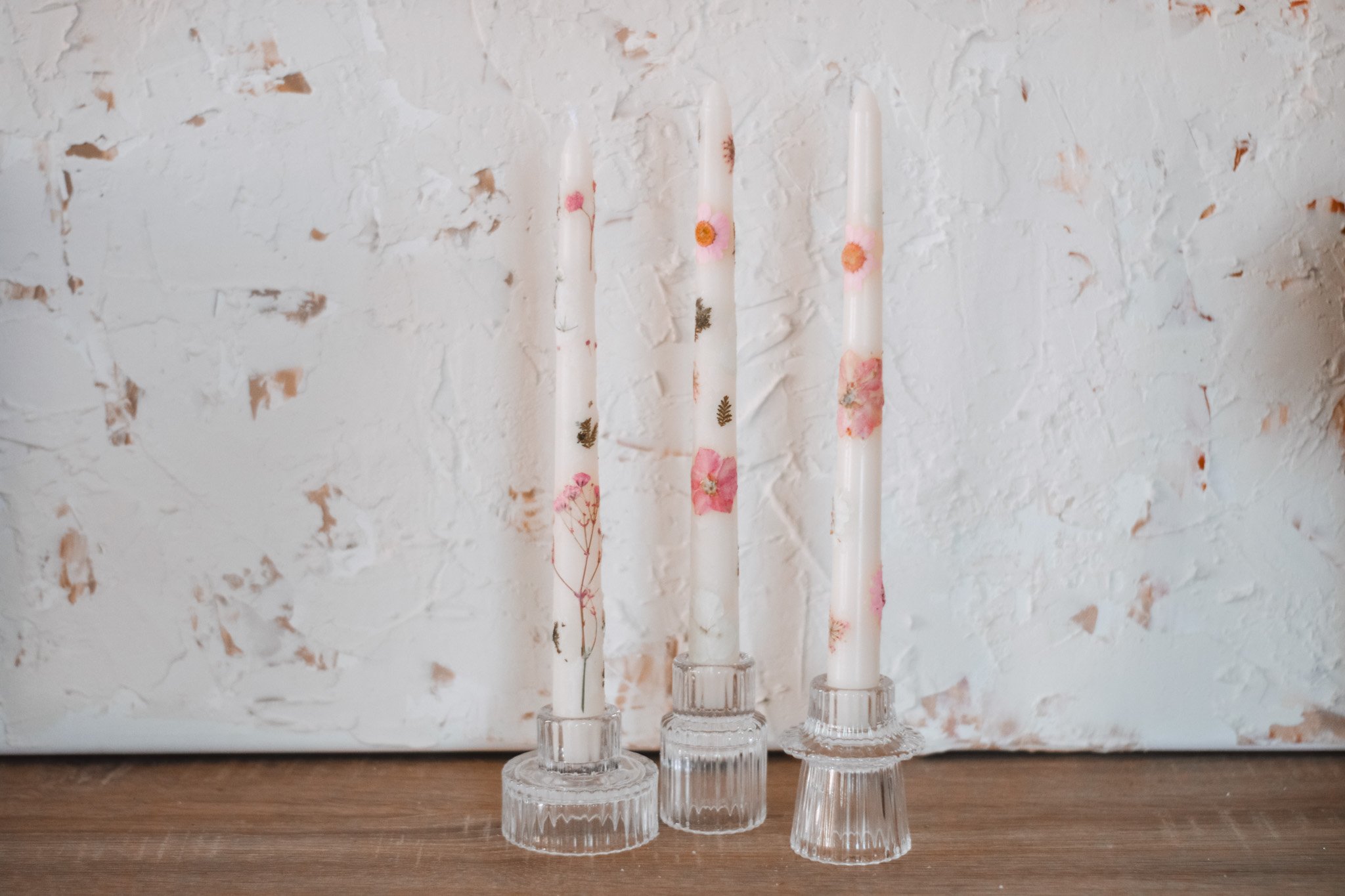 DIY Press Flowers Taper Candles - Amanda N Hammond-12.jpg