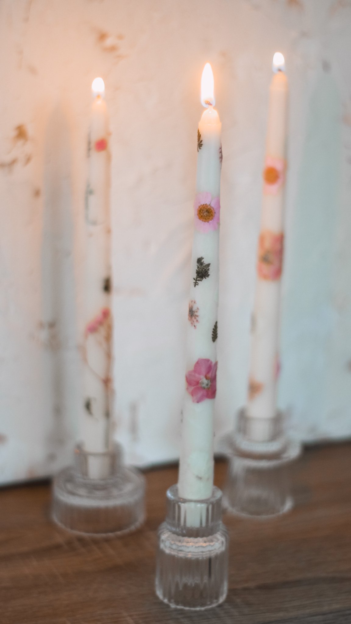 DIY Press Flowers Taper Candles - Amanda N Hammond-03.jpg