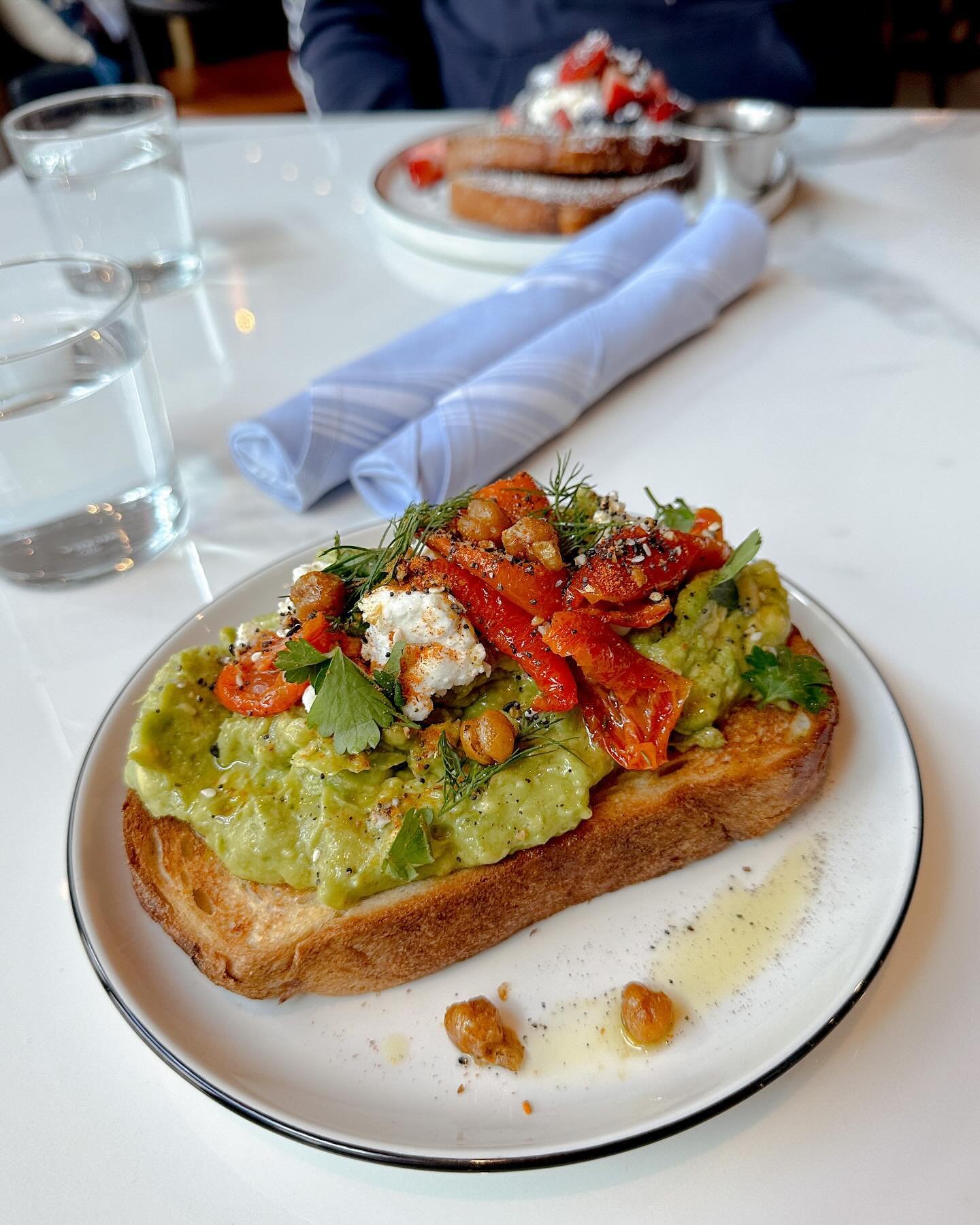 Usually avo toast is a winner for me. This one not so much (avocado was too much like a baby food consistency, toast too dense and hard to slice) but at least Scott enjoyed his French toast - better than dealing with a hangry husband compared to me b